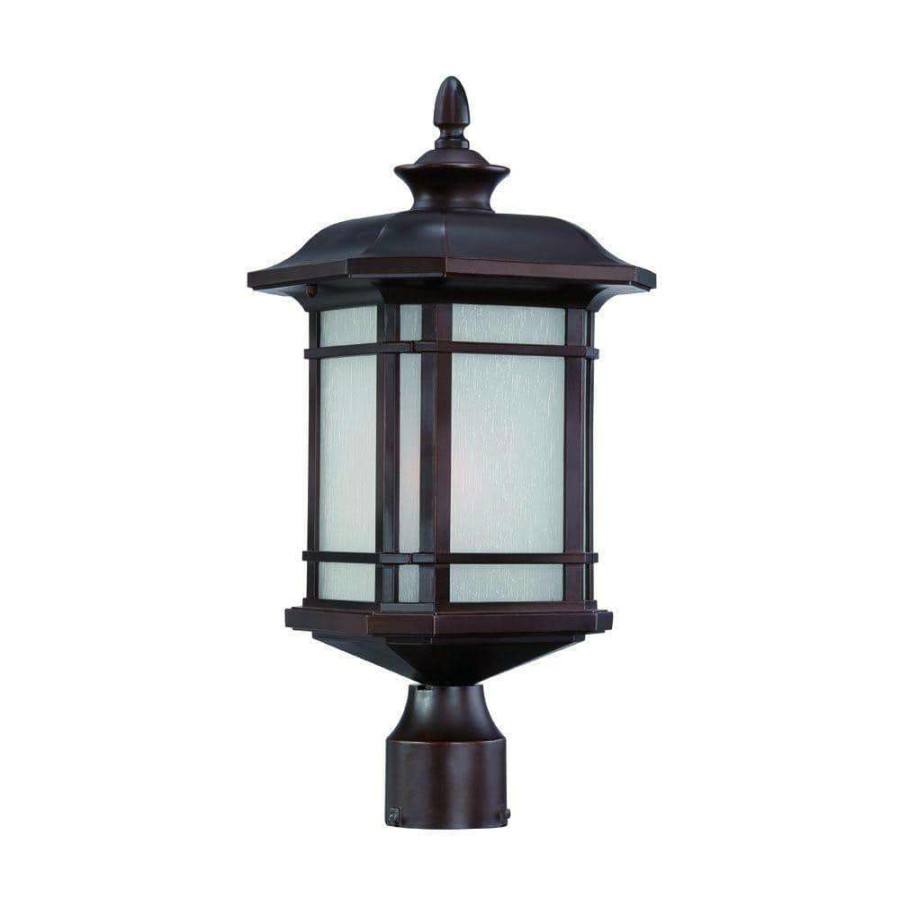 Outdoor Lighting * | Somerset 1-Light Architectural Bronze Outdoor Post-Mount Light Fixture By Acclaim Lighting