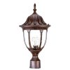 Outdoor Lighting * | Suffolk 1-Light Burled Walnut Outdoor Post-Mount Fixture By Acclaim Lighting