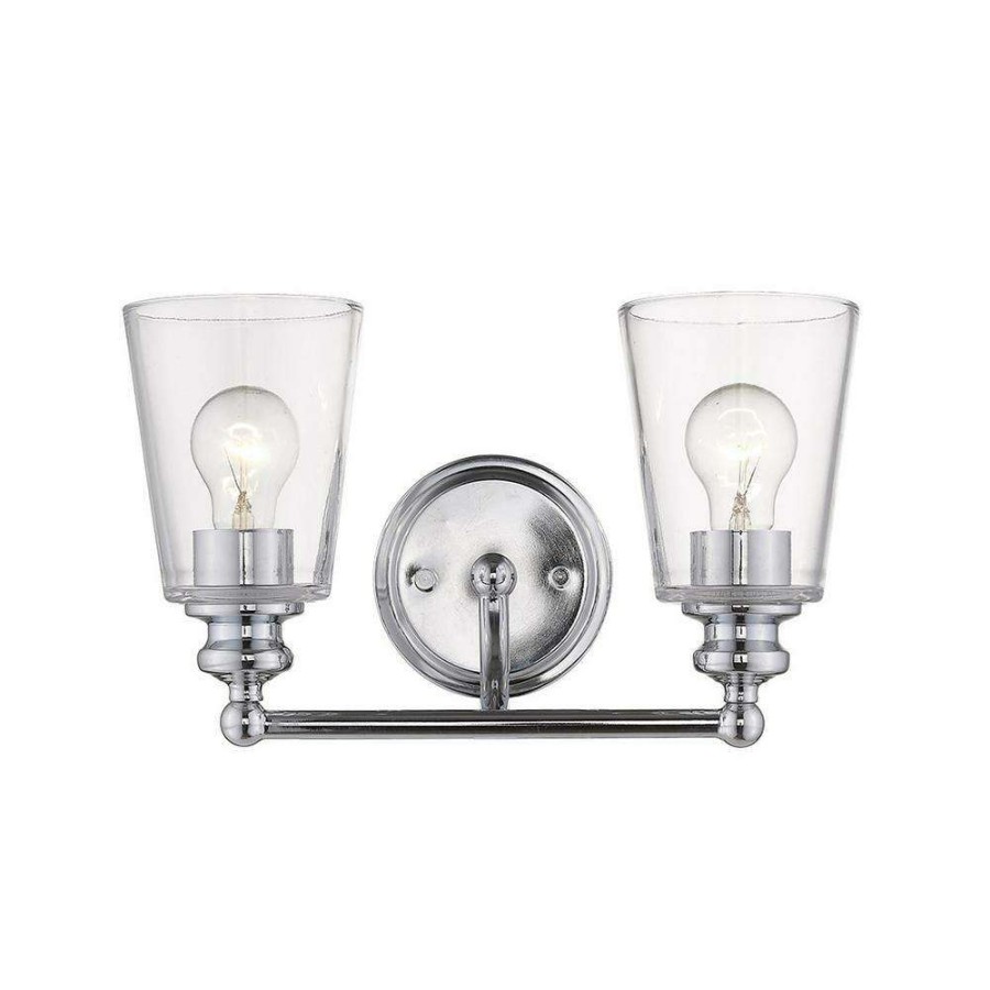 Vanity Lighting * | Ceil 2-Light Chrome Vanity By Acclaim Lighting