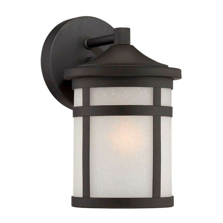 Outdoor Lighting * | Austin 1-Light Matte Black Outdoor Wall Lantern Sconce By Acclaim Lighting