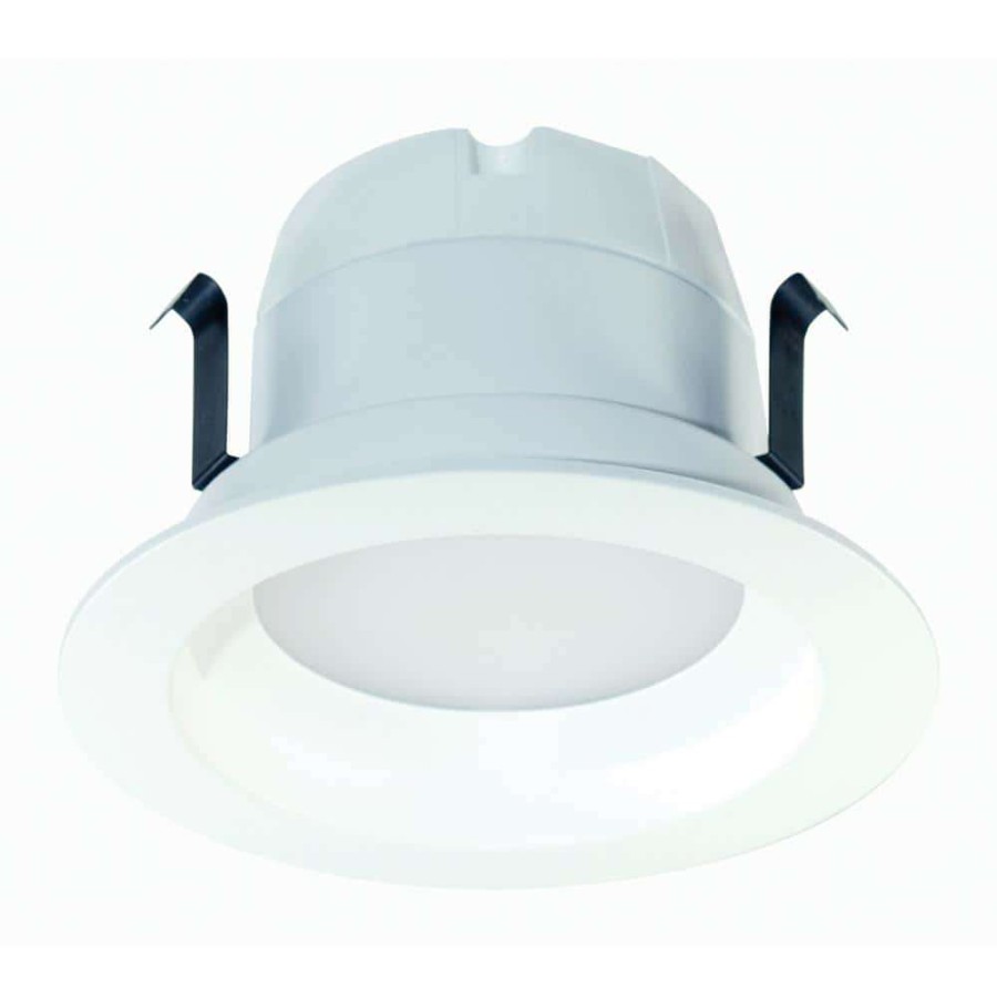 Recessed Lighting * | Proled 4 In. 65-Watt Equivalent Soft White Dimmable Cec Ja8 Integrated Led Retrofit White Recessed Trim Downlight By Halco Lighting Technologies