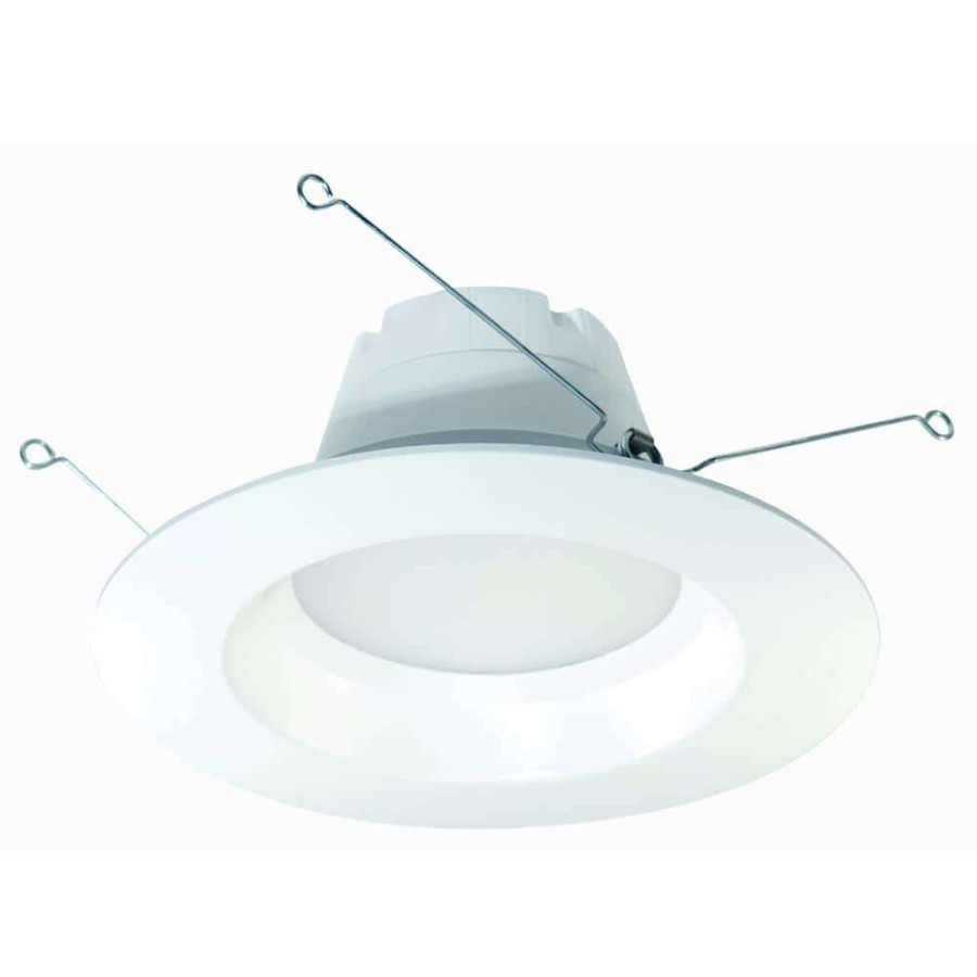 Recessed Lighting * | Proled 6 In. 75-Watt Equivalent 4000K Cool White Dimmable Cec Ja8 Integrated Led Retrofit White Recessed Trim Downlight By Halco Lighting Technologies