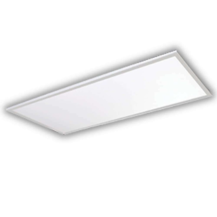 Commercial Lighting * | 2 Ft. X 4 Ft 128-Watt Equivalent White Edge-Lit Flat Panel Integrated Led Drop Ceiling Troffer Daylight 5000K 81968 By Halco Lighting Technologies