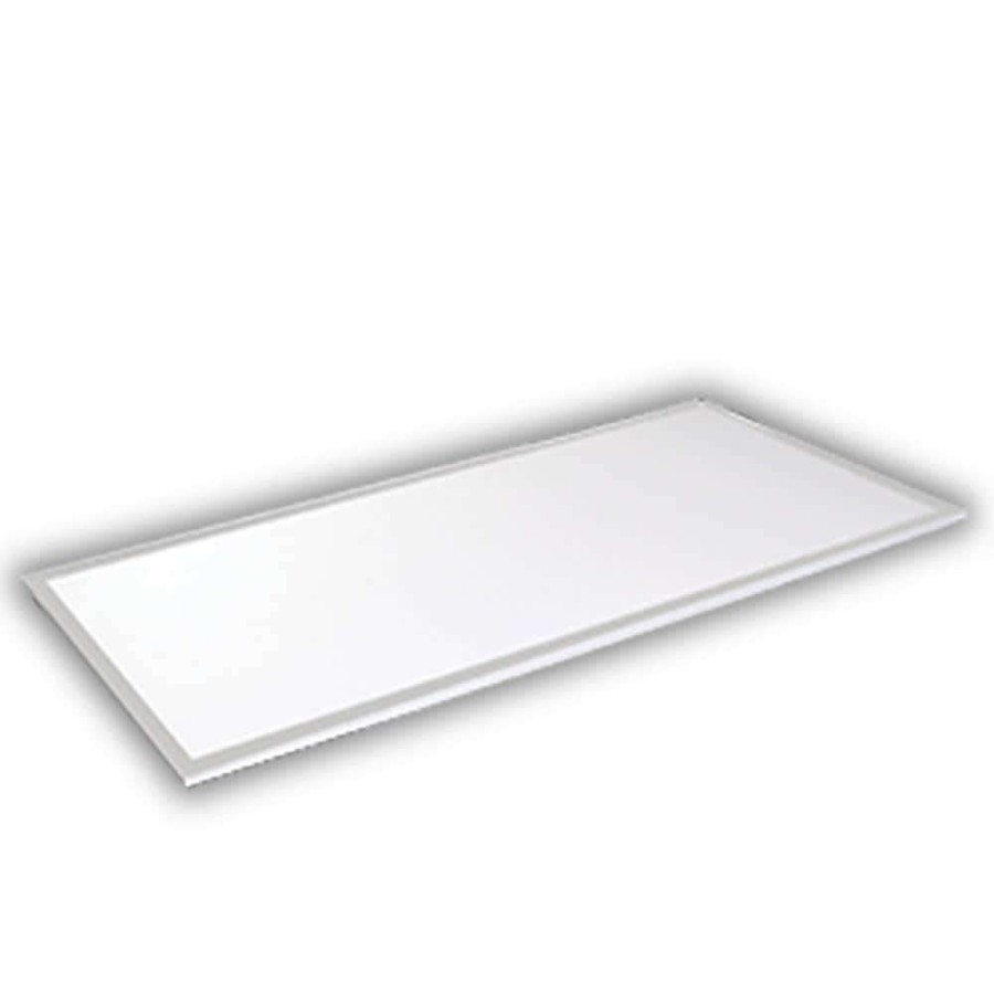 Commercial Lighting * | 2 Ft. X 4 Ft 128-Watt Equivalent White Edge-Lit Flat Panel Integrated Led Drop Ceiling Troffer Daylight 5000K 81968 By Halco Lighting Technologies