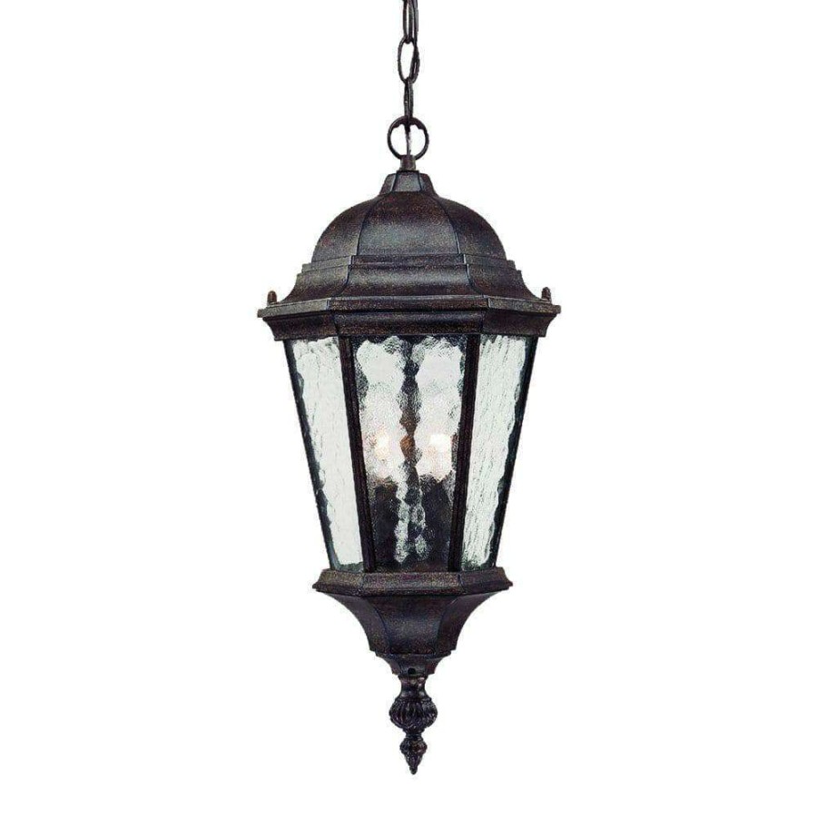 Outdoor Lighting * | Telfair Collection 2-Light Black Coral Outdoor Hanging Light Fixture By Acclaim Lighting