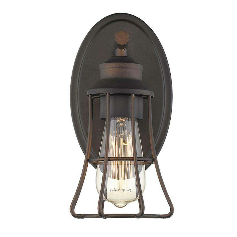 Vanity Lighting * | Piers 1-Light Oil-Rubbed Bronze Sconce By Acclaim Lighting