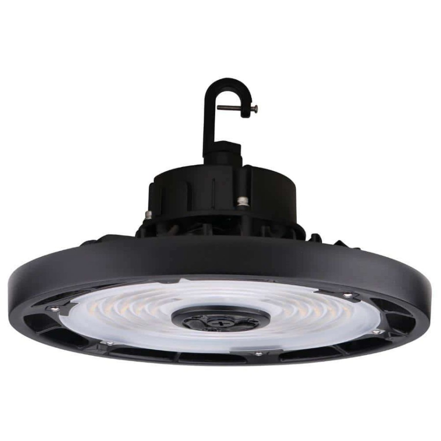 Commercial Lighting * | 1.5 Ft. 750-Watt Equivalent 240-Watt Integrated Led Dimmable Black Round Ufo High Bay Light Fixture Cct Lumen Selectable By Halco Lighting Technologies