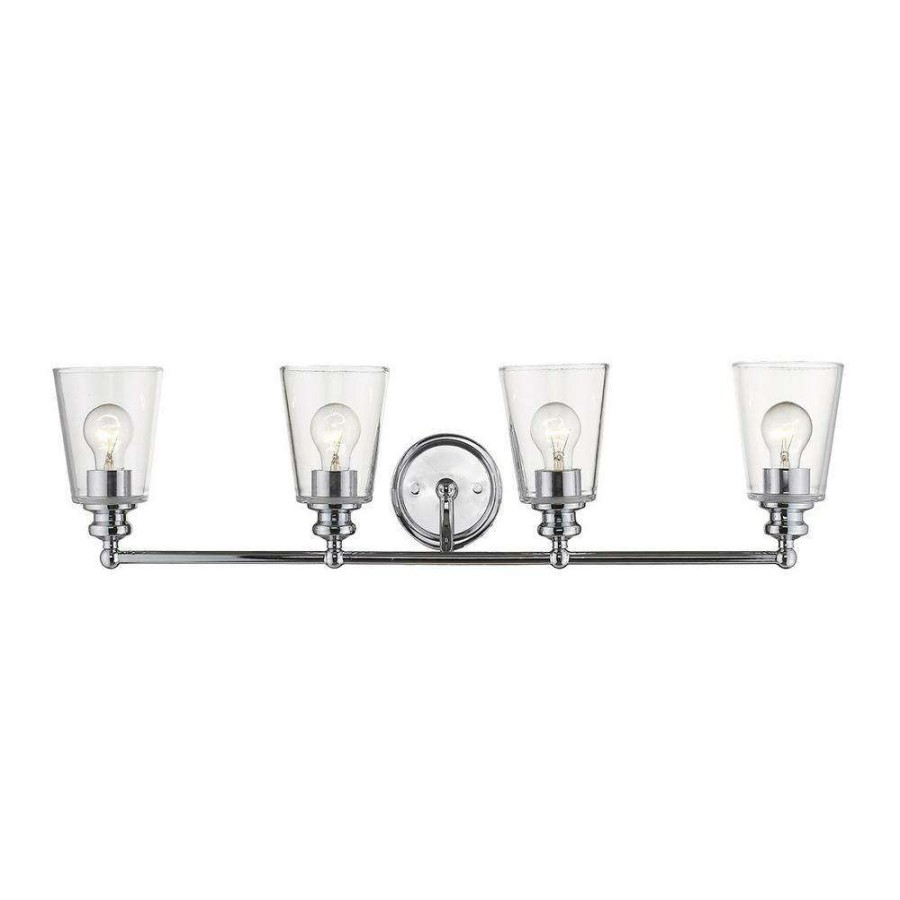 Vanity Lighting * | Ceil 4-Light Chrome Vanity By Acclaim Lighting