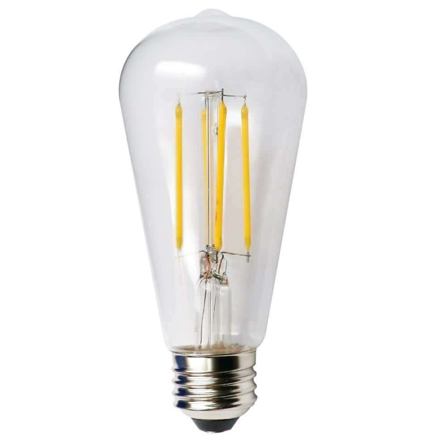 Light Bulbs * | 60-Watt Equivalent 5-Watt St19 Dimmable Led Clear Filament Antique Vintage Style Light Bulb 2700K 85043 By Halco Lighting Technologies