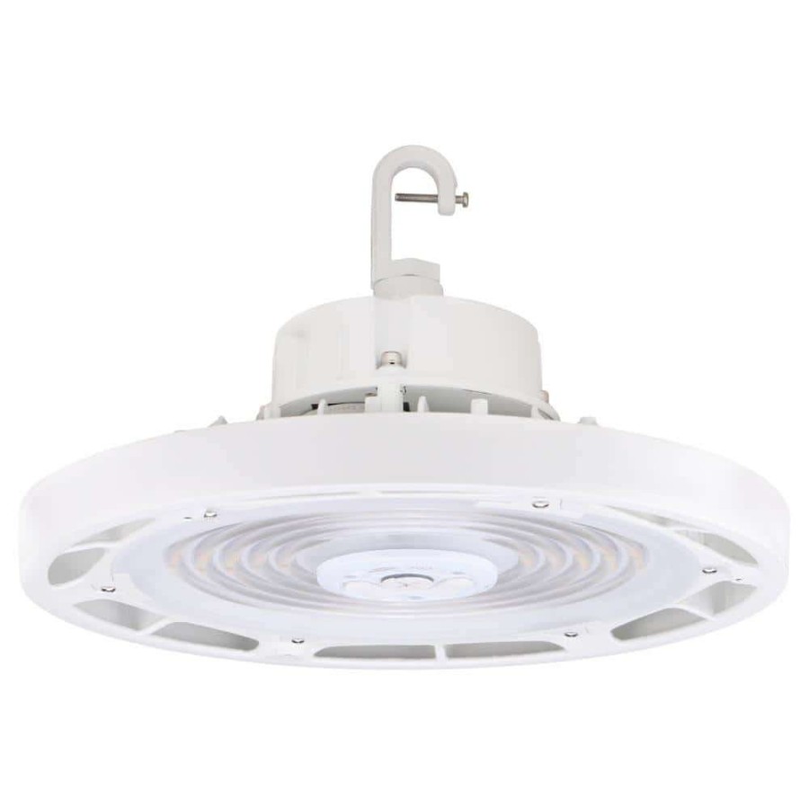 Commercial Lighting * | 1.5 Ft. 750-Watt Equivalent 240-Watt Integrated Led Dimmable White Round Ufo High Bay Light Fixture Cct Lumen Selectable By Halco Lighting Technologies