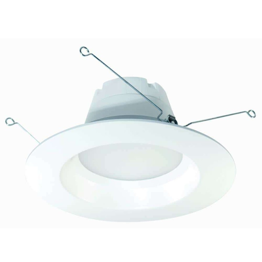 Recessed Lighting * | Proled 6 In. 75-Watt Equivalent 3000K Soft White Dimmable Cec Ja8 Integrated Led Retrofit White Recessed Trim Downlight By Halco Lighting Technologies