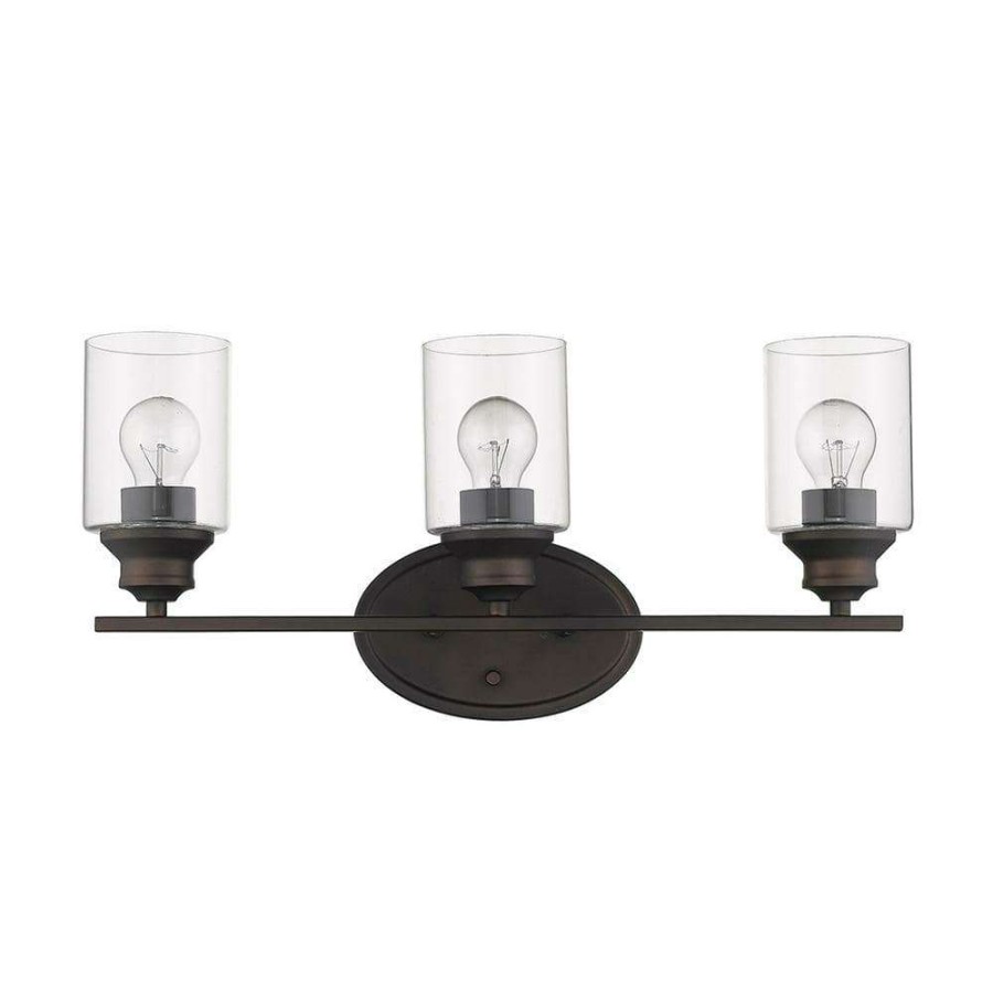 Vanity Lighting * | Gemma 3-Light Oil-Rubbed Bronze Vanity By Acclaim Lighting