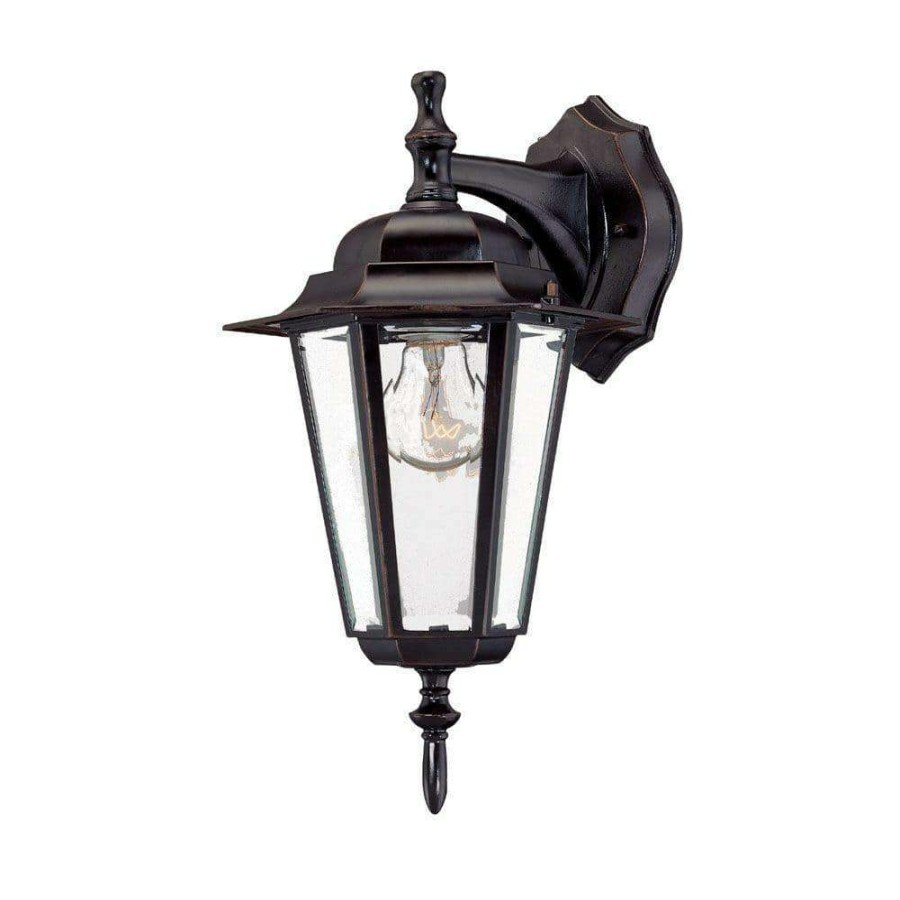 Outdoor Lighting * | Camelot Collection 1-Light Architectural Bronze Outdoor Wall Lantern Sconce By Acclaim Lighting