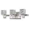 Vanity Lighting * | Coralie 3-Light Polished Nickel Vanity Light With Pressed Crystal Shades By Acclaim Lighting