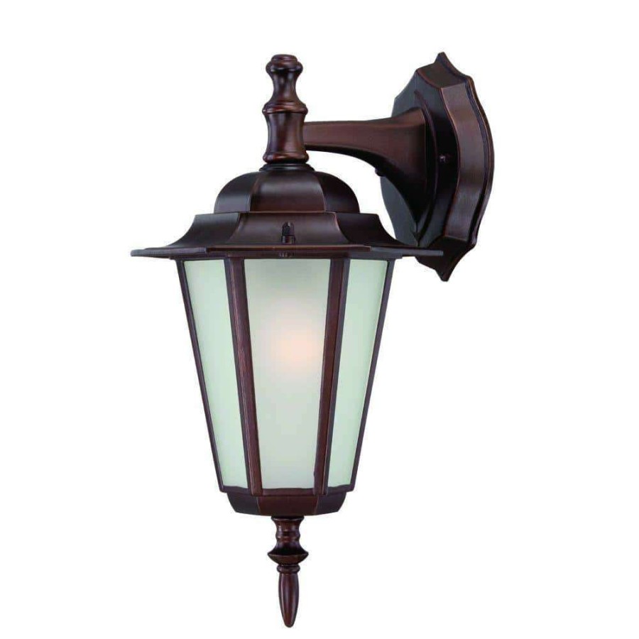 Outdoor Lighting * | Camelot Collection 1-Light Architectural Bronze Outdoor Wall Lantern Sconce By Acclaim Lighting