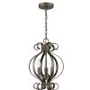 Chandeliers * | Lydia 3-Light Russet Chandelier With Melted Wax Tapers By Acclaim Lighting