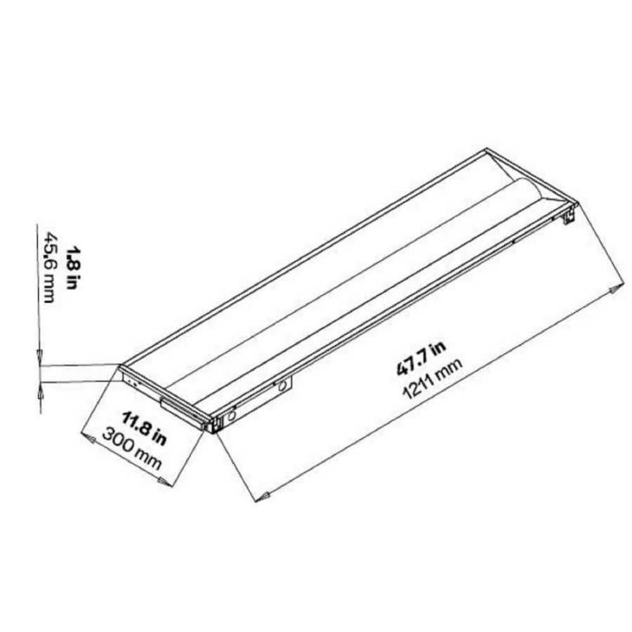 Commercial Lighting * | 1 Ft. X 4 Ft. 2190- 4437 Lumens Volumetric Integrated Led White Panel Light, Wattage And Cct Selectable 3500/4000/5000K By Halco Lighting Technologies