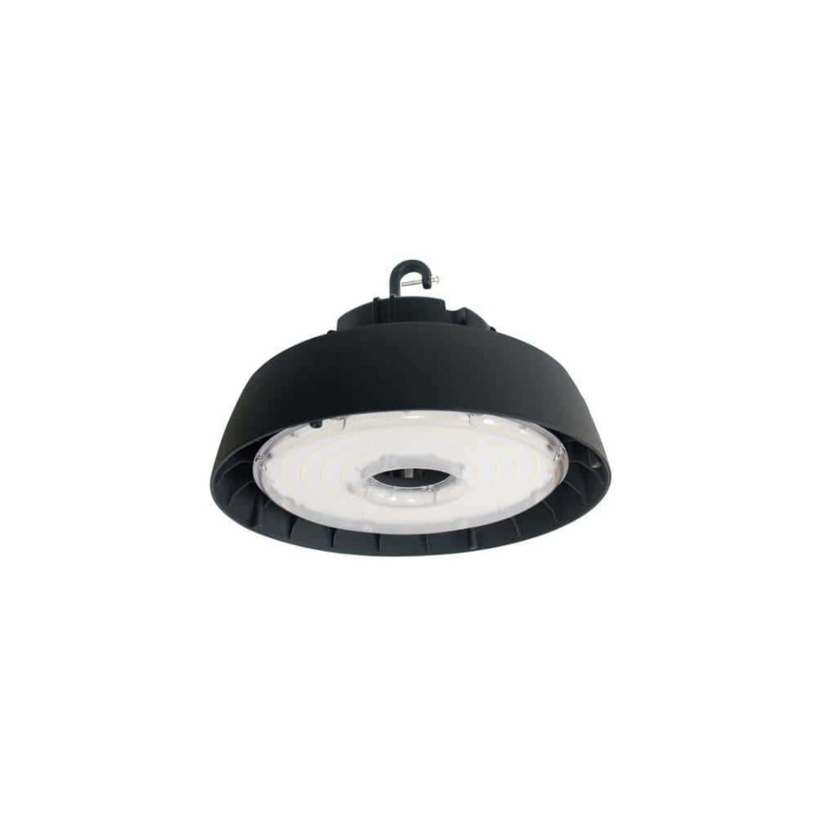 Commercial Lighting * | 600-Watt Equivalent 200-Watt Black Integrated Led Round High Bay Ufo Light Fixture Cool White By Halco Lighting Technologies