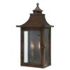 Outdoor Lighting * | St. Charles Collection Wall-Mount 2-Light Outdoor Copper Patina Wall Lantern Sconce By Acclaim Lighting