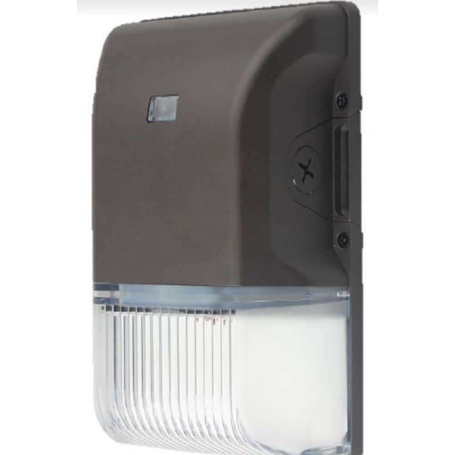 Outdoor Lighting * | 175-Watt Equivalent 26-Watt Integrated Led Bronze Outdoor Wall Pack Light 3000K, 4000K 5000K Dusk To Dawn Selectable Cct By Halco Lighting Technologies