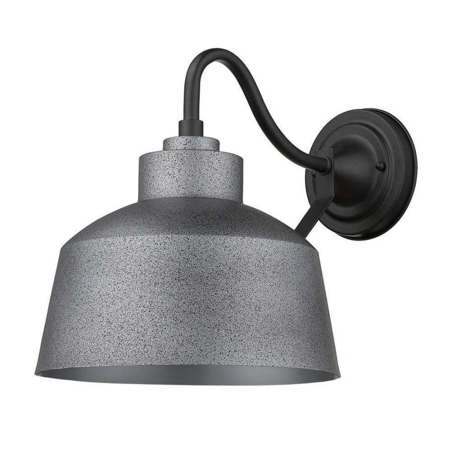 Outdoor Lighting * | Barnes 1-Light Gray Outdoor Wall Light By Acclaim Lighting