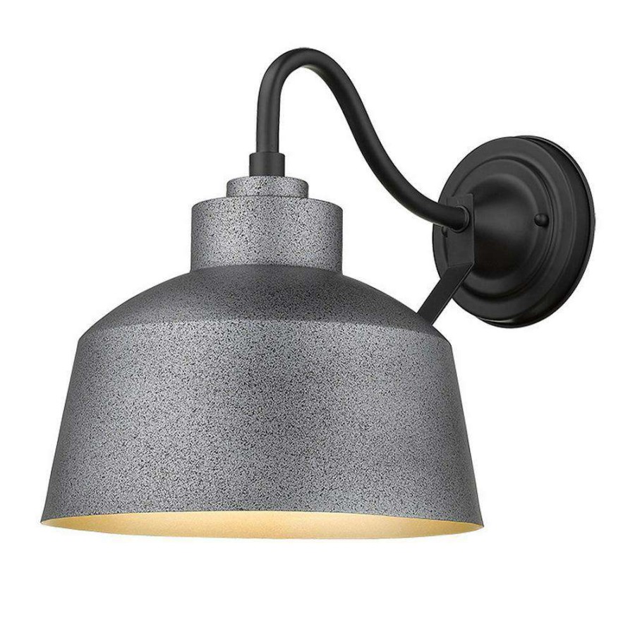 Outdoor Lighting * | Barnes 1-Light Gray Outdoor Wall Light By Acclaim Lighting