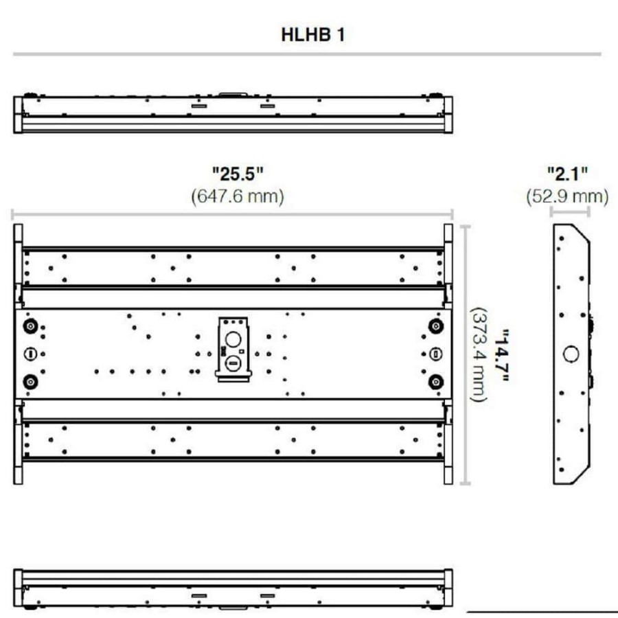 Commercial Lighting * | 101-Watt 25.5 In. 175-Watt Equivalent Integrated Led White High Bay Light, Daylight 5000K With 14721 Lumens By Halco Lighting Technologies