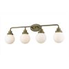 Vanity Lighting * | Portsmith 4-Light Raw Brass Vanity By Acclaim Lighting