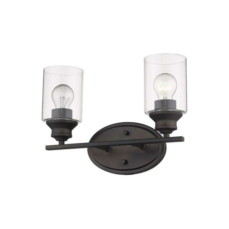 Vanity Lighting * | Gemma 2-Light Oil-Rubbed Bronze Vanity By Acclaim Lighting