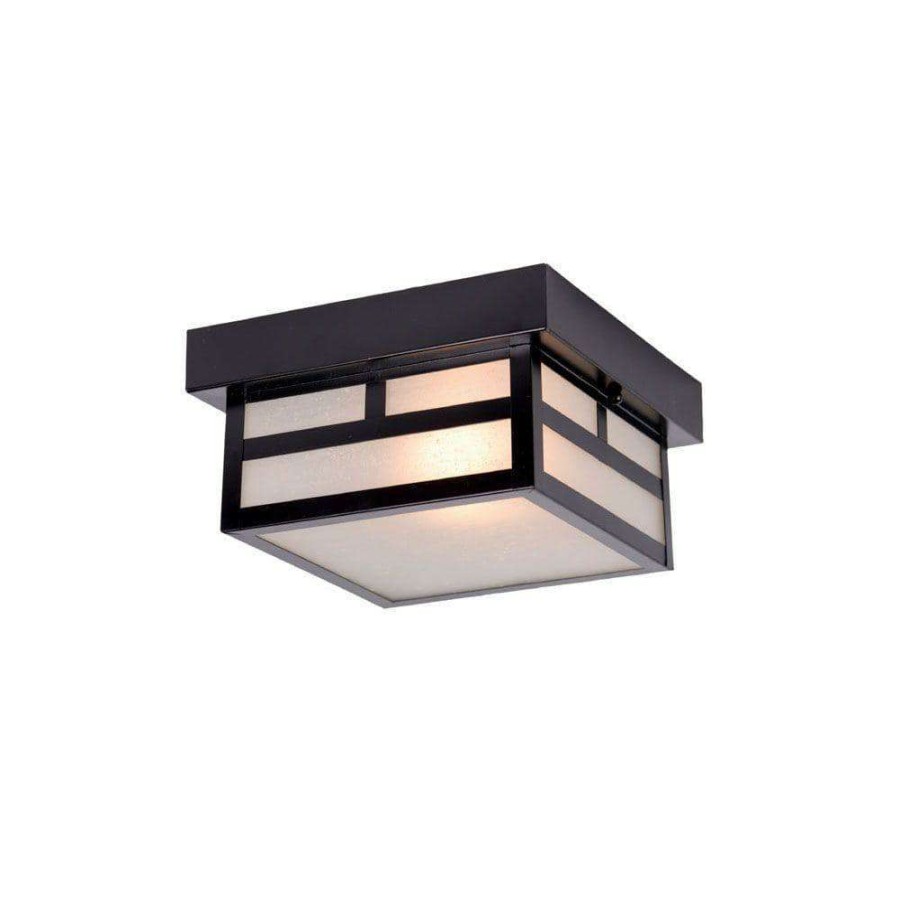 Outdoor Lighting * | Artisan Collection 1-Light Matte Black Outdoor Ceiling-Mount Light By Acclaim Lighting