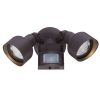 Outdoor Lighting * | Flood Lights Collection 2-Light Architectural Bronze Motion Activated Outdoor Led Light Fixture By Acclaim Lighting