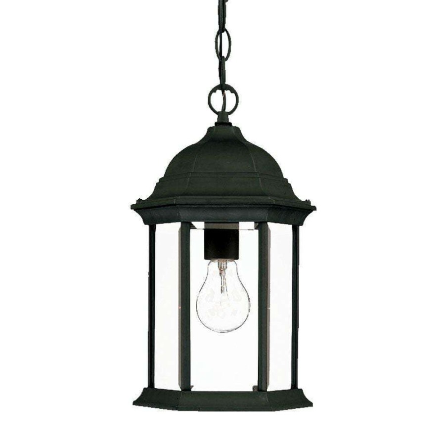 Outdoor Lighting * | Madison Collection 1-Light Black Coral Outdoor Hanging Lantern By Acclaim Lighting