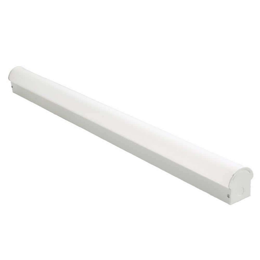 Commercial Lighting * | 4 Ft. 64-Watt Equivalent 36-Watt Integrated Led White Linear Strip Light 5000K 4910 Lumens Multi-Volt Daylight By Halco Lighting Technologies