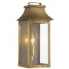 Outdoor Lighting * | Manchester Collection 1-Light Aged Brass Outdoor Wall Lantern Sconce By Acclaim Lighting