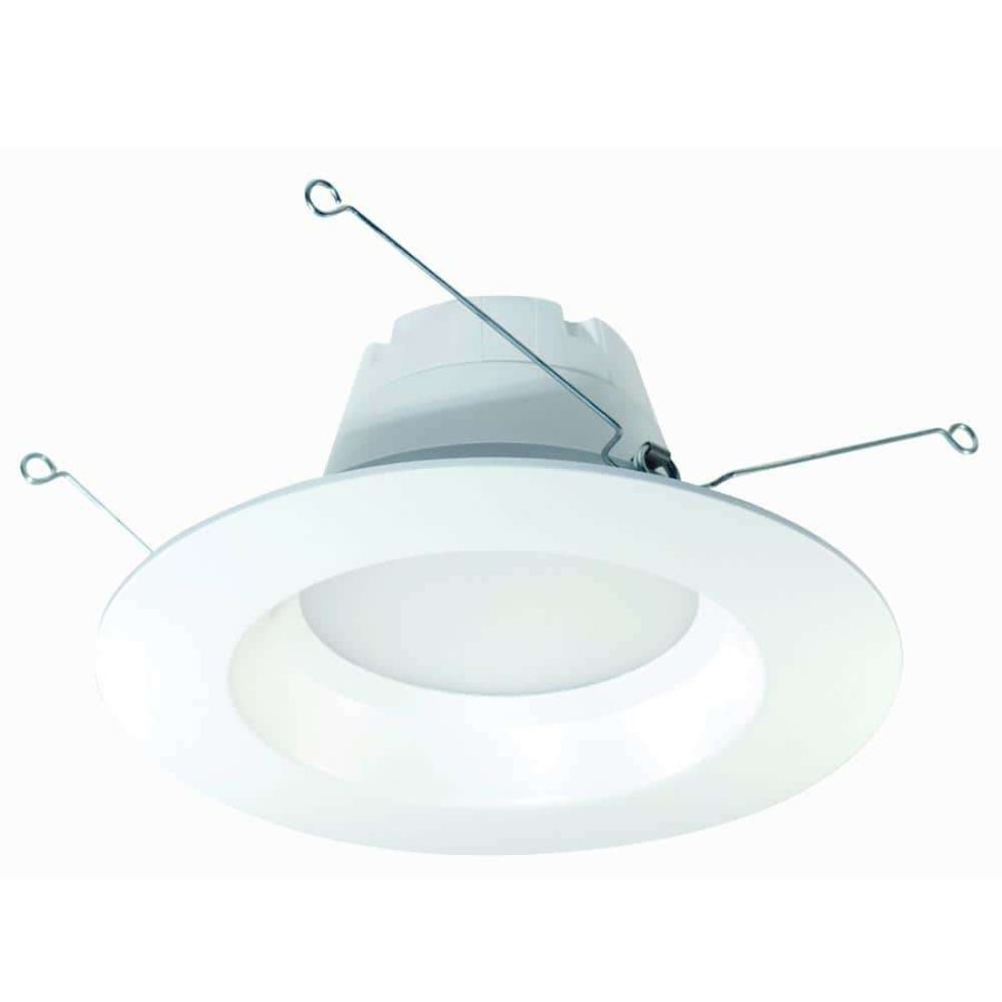 Recessed Lighting * | Proled 6 In. 75-Watt Equivalent 2700K Warm White Dimmable Cec Ja8 Integrated Led Retrofit White Recessed Trim Downlight By Halco Lighting Technologies