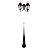 Outdoor Lighting * | Suffolk 3-Light Matte Black Outdoor Surface-Mount Post Fixture By Acclaim Lighting