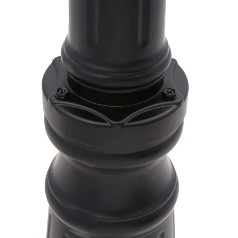 Outdoor Lighting * | Suffolk 3-Light Matte Black Outdoor Surface-Mount Post Fixture By Acclaim Lighting