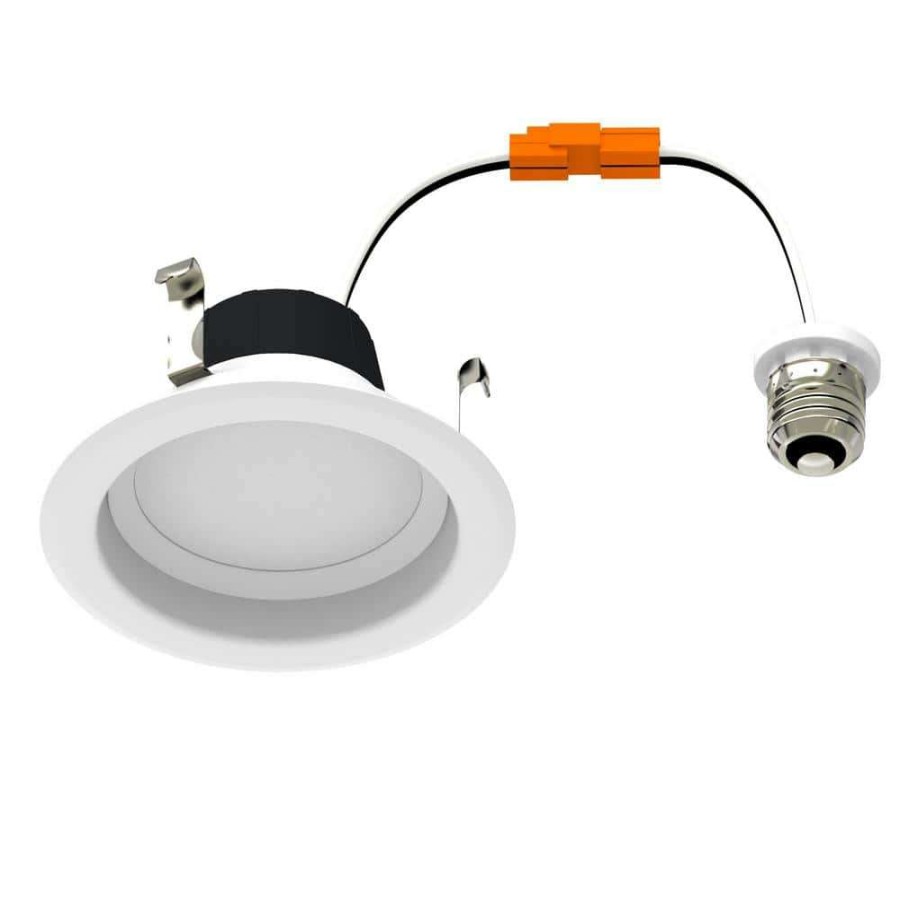 Recessed Lighting * | 4 In. 8-Watt Selectable Cct Integrated Led Recessed Light Deep Smooth Downlight Trim Wet Loc Cec Compliant Dim By Halco Lighting Technologies