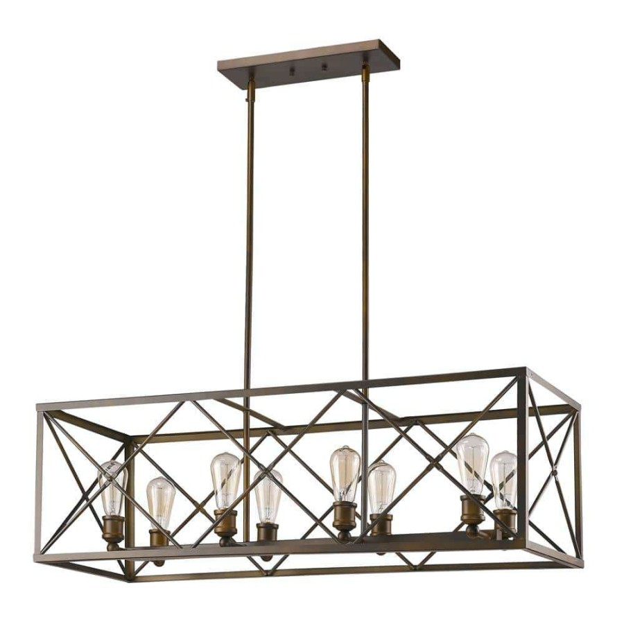 Chandeliers * | Brooklyn Indoor 8-Light Oil Rubbed Bronze (Island) Pendant By Acclaim Lighting