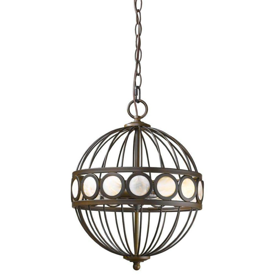 Chandeliers * | Aria 3-Light Indoor Oil Rubbed Bronze Chandelier By Acclaim Lighting