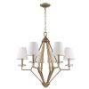 Chandeliers * | 6-Light Washed Gold Chandelier By Acclaim Lighting