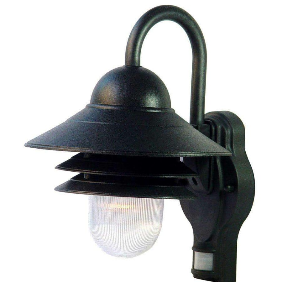 Outdoor Lighting * | Mariner Collection Wall-Mount 1-Light Outdoor Matte Black Wall Lantern Sconce By Acclaim Lighting