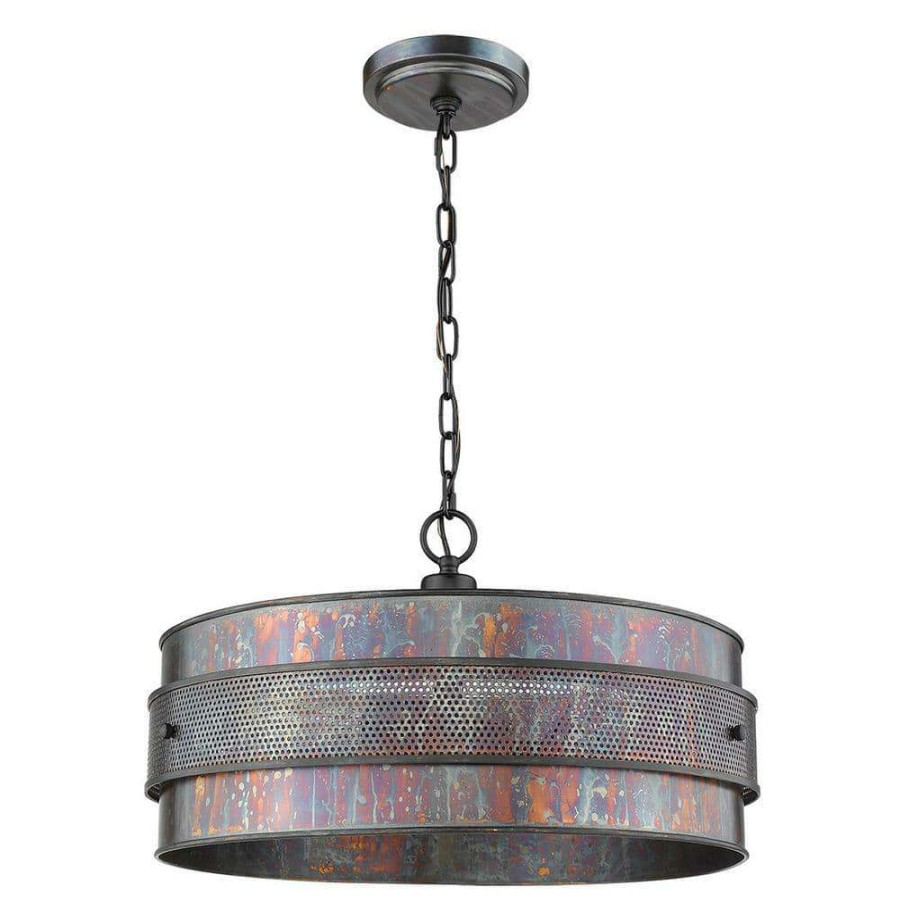 Chandeliers * | Ryker 3-Light Bronze Patina Pendant By Acclaim Lighting