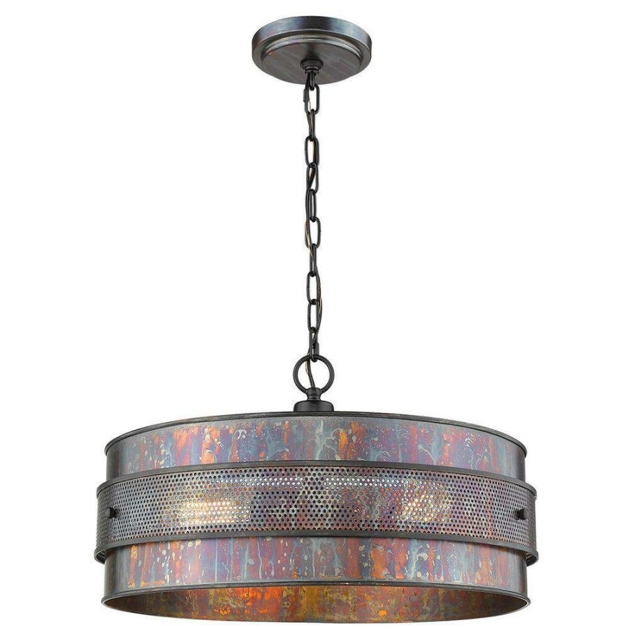 Chandeliers * | Ryker 3-Light Bronze Patina Pendant By Acclaim Lighting