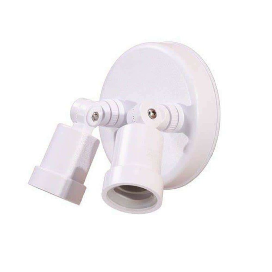 Outdoor Lighting * | Flood Lights Collection 2-Light Outdoor White Light Fixture By Acclaim Lighting