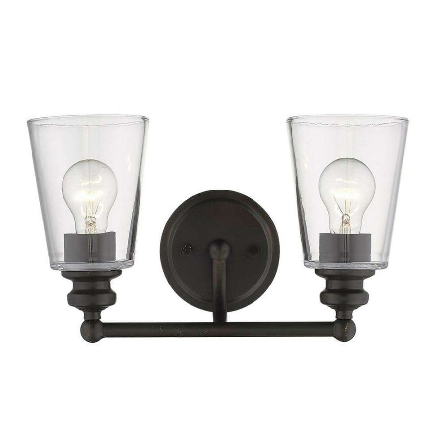 Vanity Lighting * | Ceil 2-Light Oil-Rubbed Bronze Vanity By Acclaim Lighting