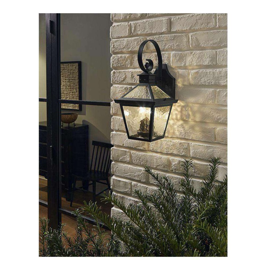 Outdoor Lighting * | Bay Street Collection 2-Light Matte Black Outdoor Wall Lantern Sconce By Acclaim Lighting