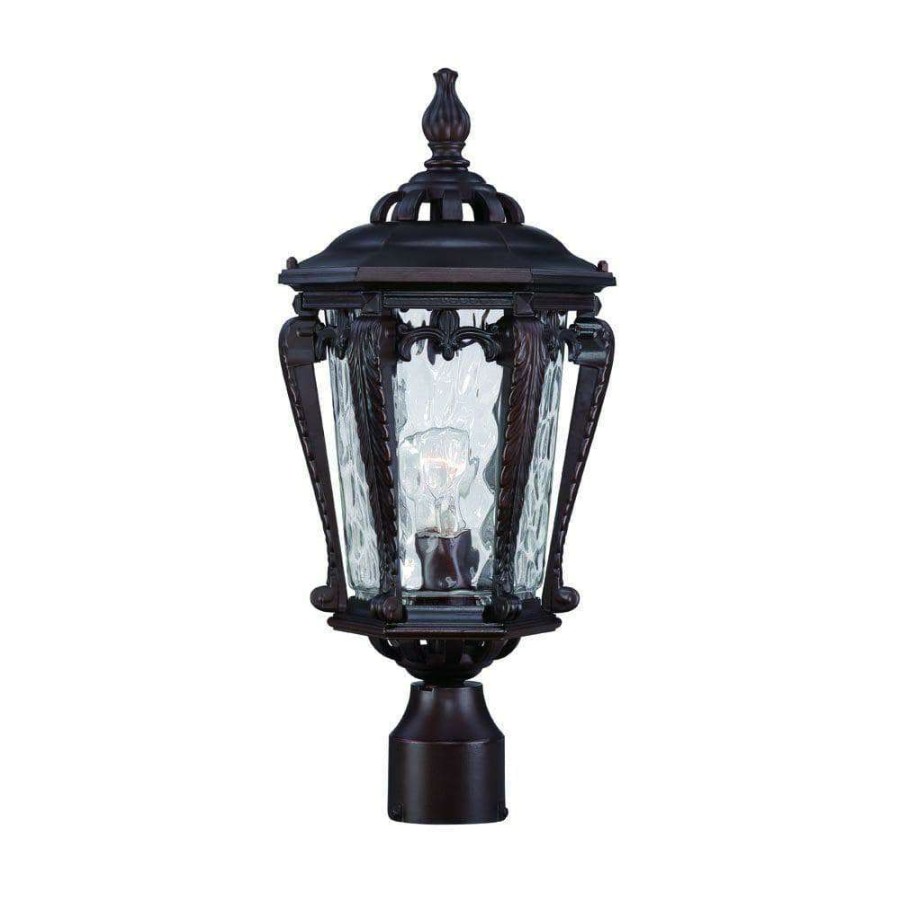 Outdoor Lighting * | Stratford 1-Light Architectural Bronze Outdoor Post-Mount Light Fixture By Acclaim Lighting