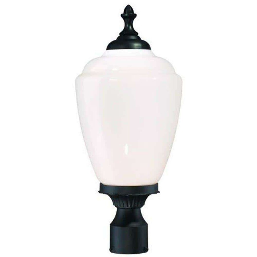 Outdoor Lighting * | Acorn Collection 1-Light Matte Black Outdoor Post-Mount Fixture By Acclaim Lighting