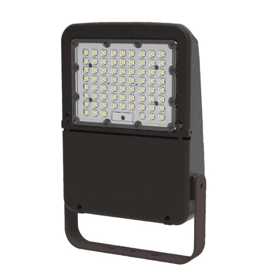 Outdoor Lighting * | 70-Watt 120-Volt To 277-Volt Yoke Line Voltage Bronze Outdoor Integrated Led Medium Landscape Flood Light, Selectable By Halco Lighting Technologies